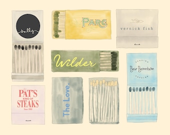 Philly Streichholzbuch Kunstdruck