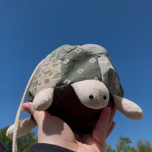 Handsewn Turtle-Themed Drawstring Bags