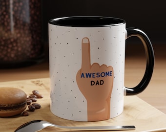 Awesome Dad Mug | 11 oz Ceramic Mug for Father | Gift for Daddy | Birthday, Christmas, Father's Day, Present | Best Dad Ever