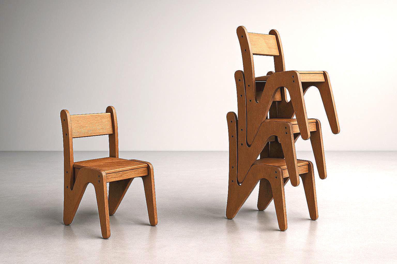 CNC Cutting File for Chairs — Stackable Children's Chair - Etsy