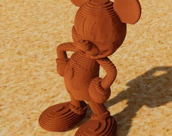 Layered Mouse Cartoon Character – Digital CNC / Laser Cut File