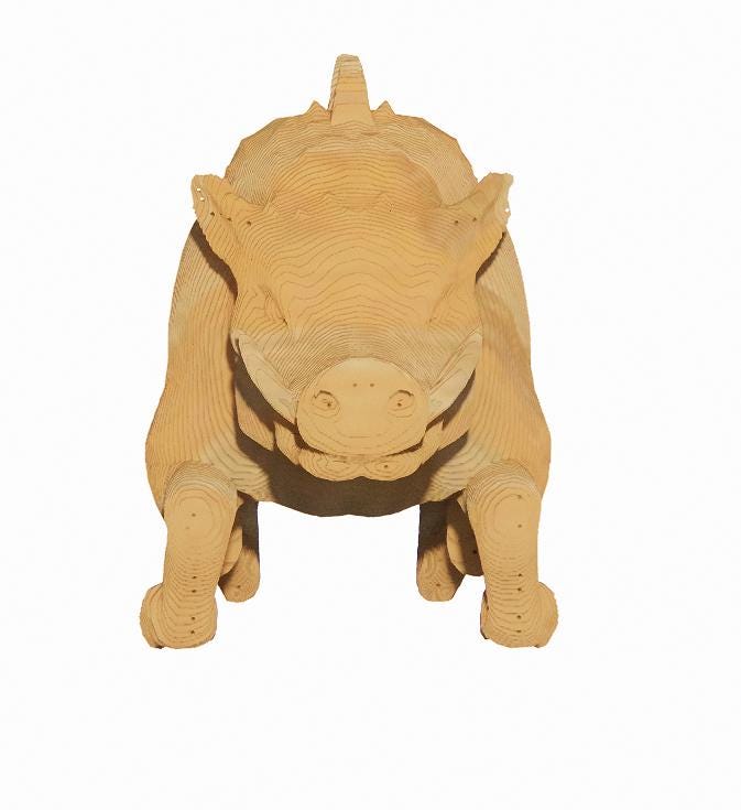 Arkansas Razorback Laser Cut File – 3mm Plywood Layered Boar – 50cm Diy ...