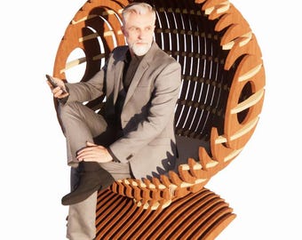 Chaise longue CNC : conception de la chaise (fichier numérique)