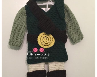 Handmade Baby Costume Link inspired baby photo prop Halloween gift