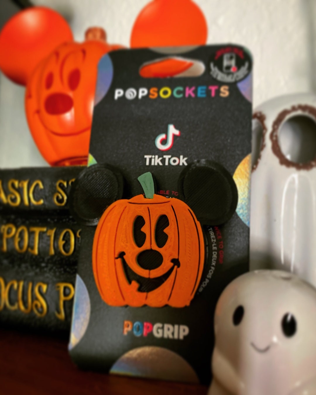 RTS Pumpkin Phone Grip, Mouse Pumpkin Phone Grip, Fall Phone Grip