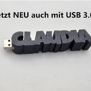 personalisierter USB-Stick, 128GB, mit eigenem Namen oder Anlass, mehrfarbig und auf Wunsch Symbol oder Logo NEU auch mit USB 3.0