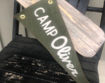 CUSTOM Personalized "Camp" Pennant
