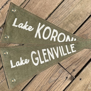 CUSTOM Lake Pennant - personalized