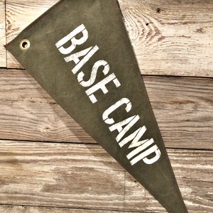 Base Camp Canvas Pennant