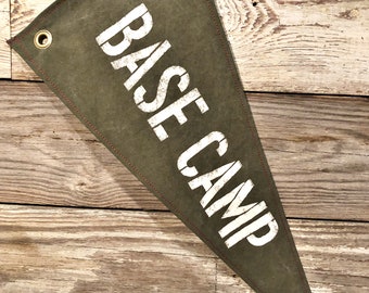 Base Camp Canvas Pennant