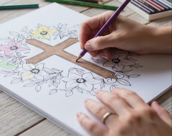 Christian Coloring Pages for Adults | 25 Bible Verse Sheets (PDF Download)