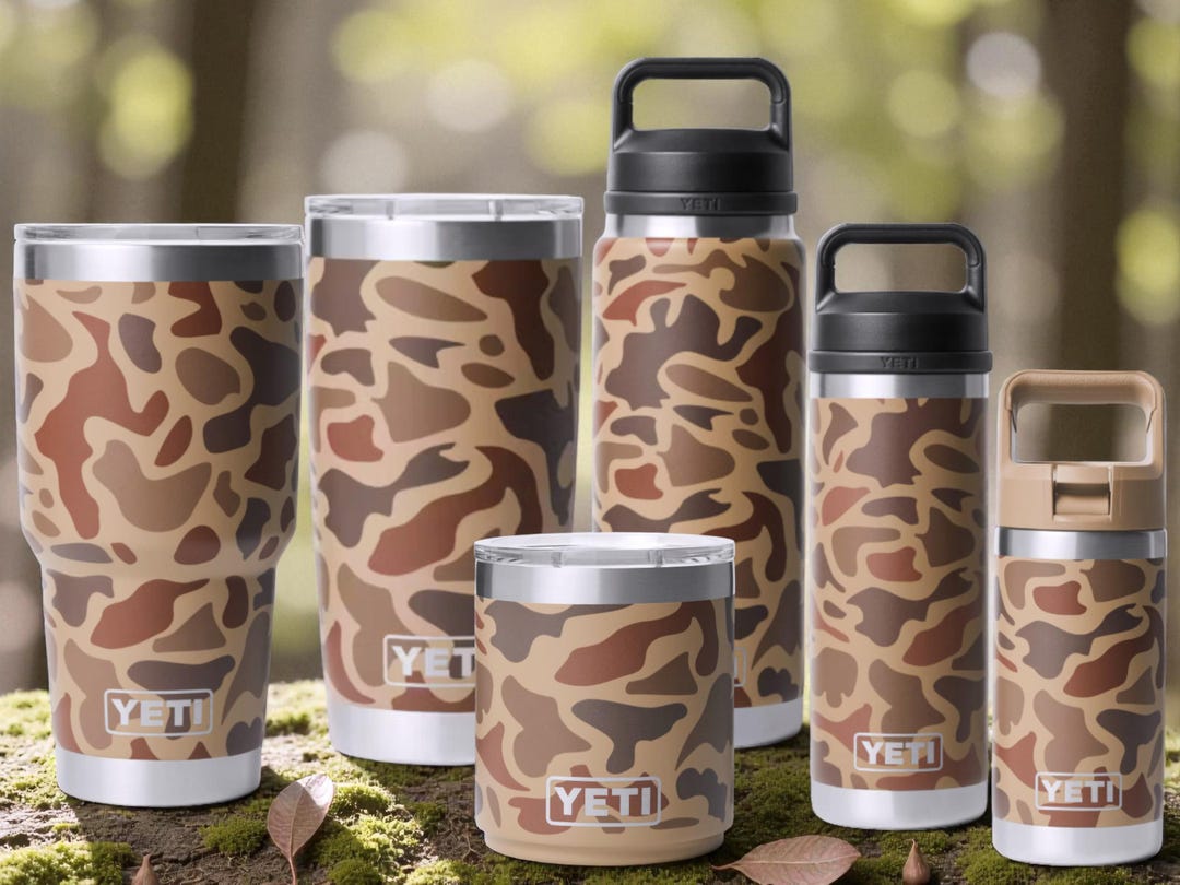YETI - Wetlands Camo - Personalized Laser Engraved 30oz, 20oz