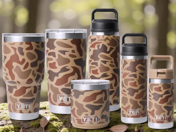 YETI - Wetlands Camo - Personalized Laser Engraved 30oz, 20oz