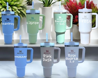 Stanley - Personalized Laser Engraved 40oz Quencher H2.0 Flowstate Tumbler - Choose a Color!!