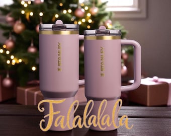 Stanley Cashmere - Personalized Laser Engraved 40oz and 30oz Pro Tour Quencher Flowstate H2.0 Tumbler - Holiday Happenings Collection