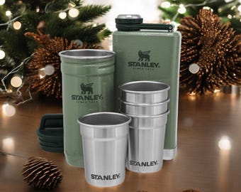 Stanley Adventure Flask & Nesting Shot Glass SET or Shot Glasses