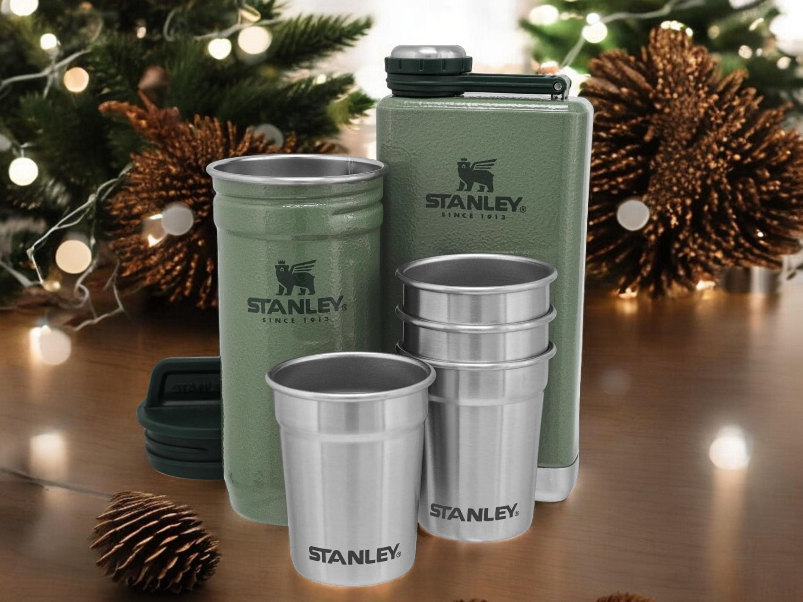 Stanley Adventure Flask & Nesting Shot Glass SET or Shot Glasses