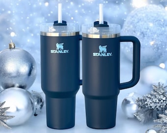 Stanley Stargaze - Personalisierte Laser gravierte 40 Unzen & 30 Unzen H2.0 Quencher Flowstate Tumbler