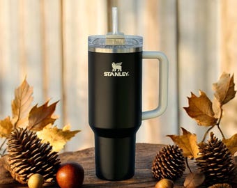 Stanley Black - Personalized Laser Engraved 40oz H2.0 Quencher Flowstate Tumbler (Target Exclusive)