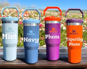 Stanley - Bicchiere IceFlow Flip Straw da 30 oz personalizzato con incisione laser - Scegli un colore!!
