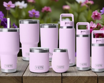 Cherry Blossom YETI Tumbler – Sakura Branch Engraved Design
