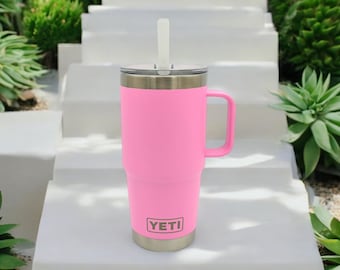 Water Bottle Pink Yeti Mug With Handle 35 Oz Pink Yeti Cup With