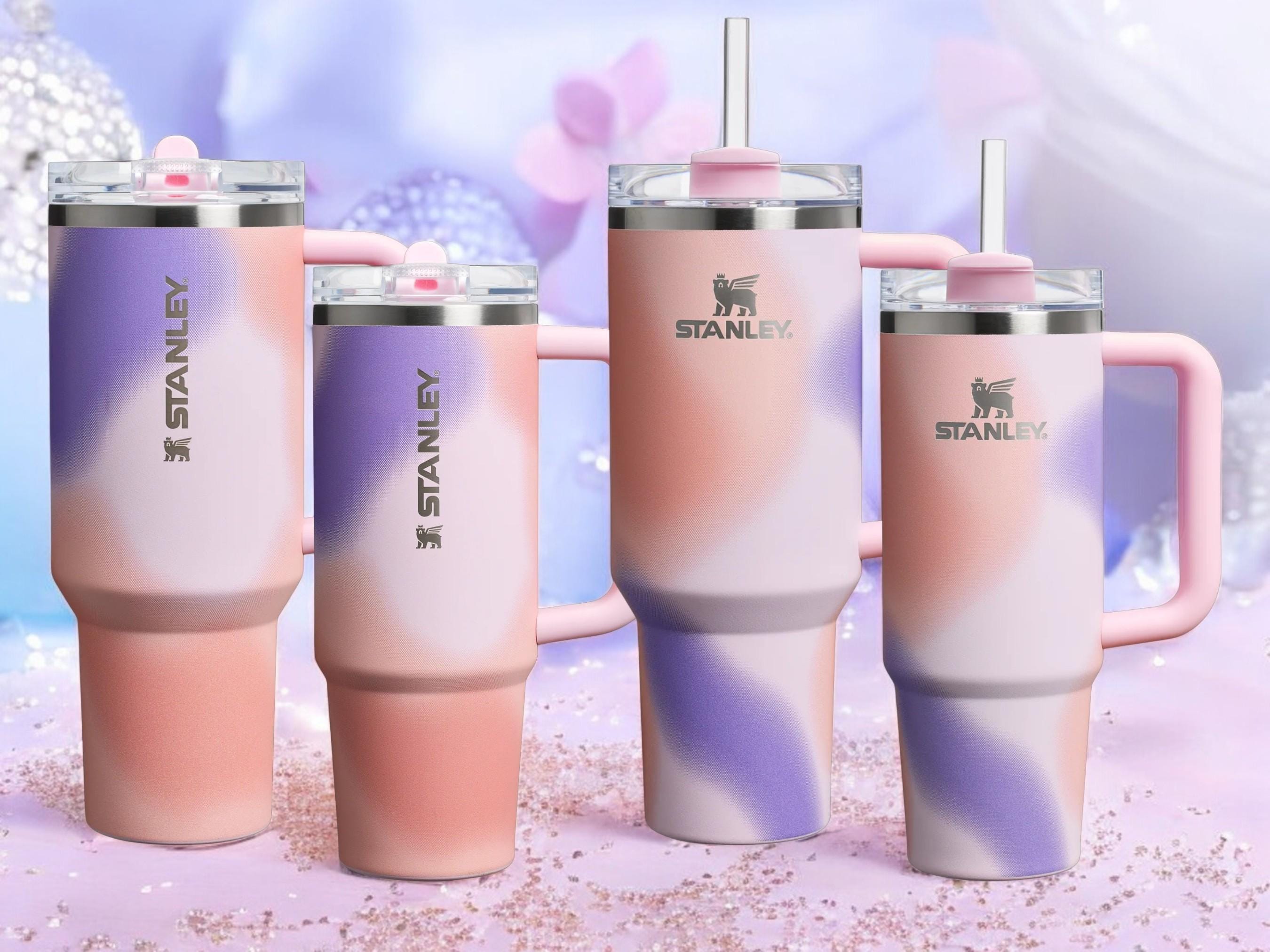 Stanley Rose Petal Motion - Personalized Laser Engraved 40oz, 30oz Quencher Flowstate Tumbler and 40oz, 30oz ProTour