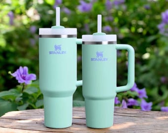 Stanley Jadelite - Vaso Quencher H2.0 Flowstate personalizado con grabado láser de 40 oz y 30 oz