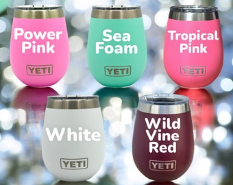 YETI - Personligt lasergraverat 28 cl vinglas - Välj en färg!!