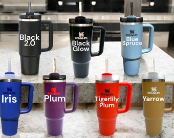 Stanley - Gepersonaliseerde lasergegraveerde 30oz H2.0 blusbeker flowstate - Kies een kleur!!