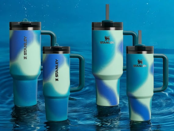 Stanley Coastal Teal Motion - Personalized Laser Engraved 40oz