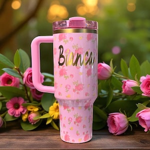 Stanley x Love Shack Fancy Ibiza Sunset - Personalized Laser Engraved Quencher H2.0 Flowstate Tumbler 40oz, 30oz, and 20oz or 30oz IceFlow image 5