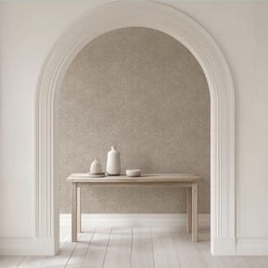 Beige Stone Texture Wallpaper – Weathered Concrete Effect