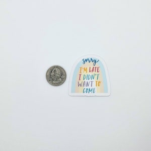 7pc Sticker Pack Retro Groovy Stickers - Pastel Sarcastic Quotes ...