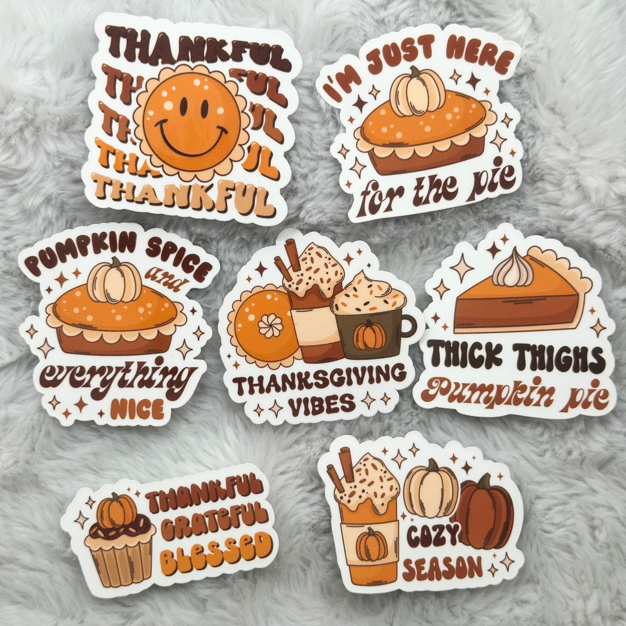 Packing Sticker Groovy 7pc Sticker Pack Retro Groovy Stickers - Groovy Fall Season Autumn Gift ...