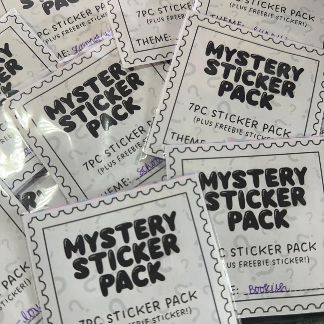 Mystery Sticker Pack - Etsy