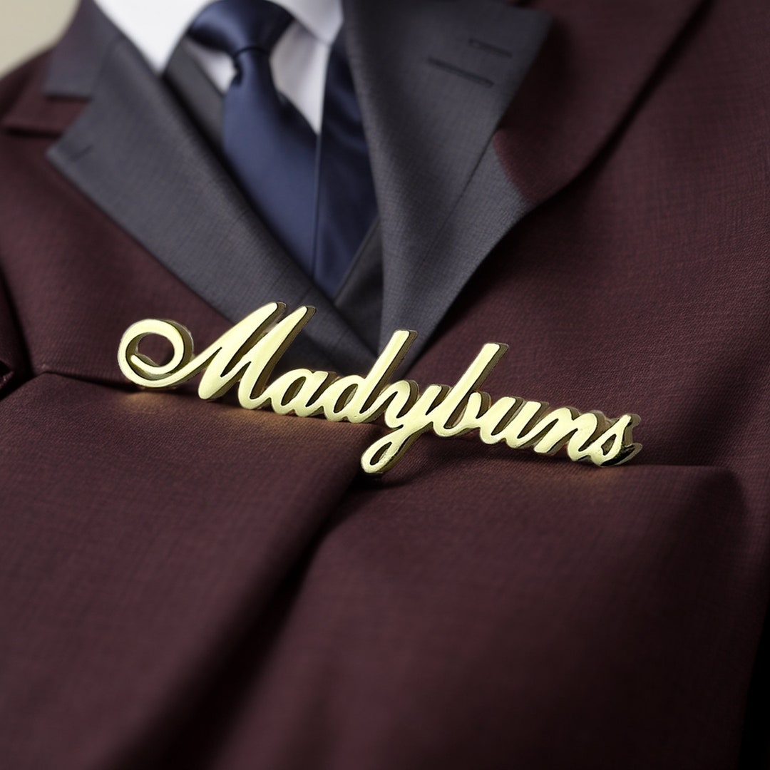 Custom Name Pins, Personalized Name Tags, Initial Pins, Monogrammed ...