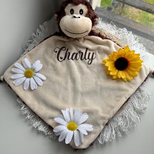 Doudou singe personnalisable