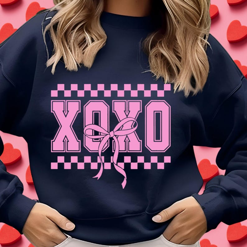 XOXO Svg Png, Valentine's Day Svg Png, Retro Valentine XOXO Svg Png ...