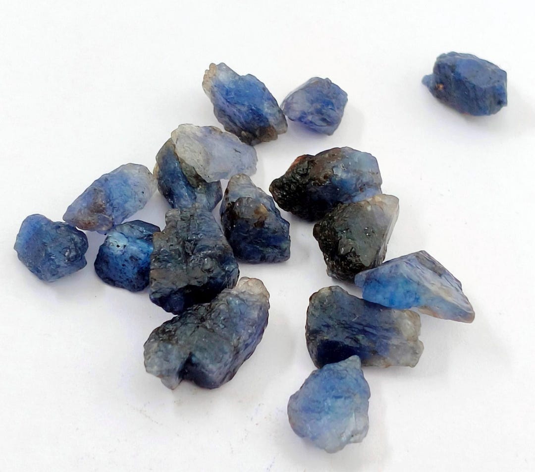 Natural Blue (maxixe) Beryl Rough Loose Gemstone Lot D12 - Etsy Canada