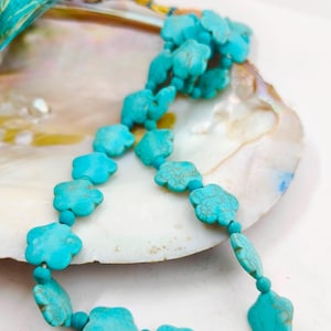 Arizona Turquoise Necklace: 185 Carat Fancy Gemstone Beads, 18 Inch