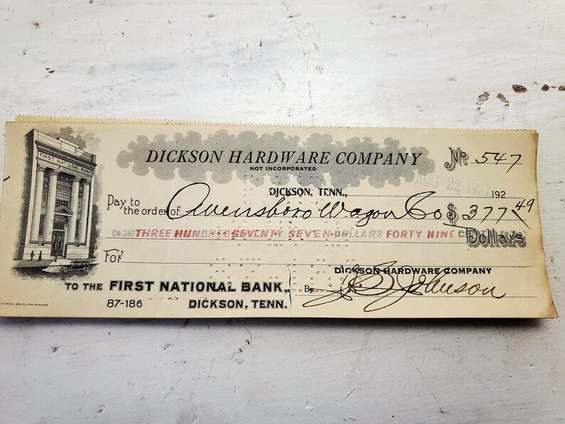 25 vintage checks Used check blanks for mixed media and junk Etsy