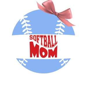 Retro Softball Mom PNG: Coquette Bow Design (Digital Download)