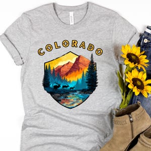Maglietta Colorado, Maglietta per escursioni sulle montagne del Colorado, Maglietta Colorado Lover, Maglietta per le vacanze in Colorado, Maglietta retrò