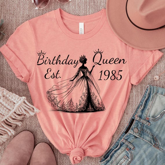 Birthday Queen Shirt Women, Queen Birthday Gift Tee, Birthday Girl Sweatshirt, Her Birthday Outfit, Cute Birthday Shirt