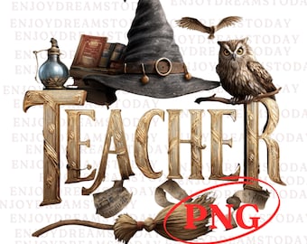 Teacher Back To School PNG: Educate, Support, Inspire (Digital Download