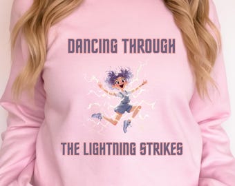 Dancing Through the Lightning Strikes Tee, TS Inspired Opalite Shirt, Country Music Showgirl Graphic Gift, Concert Gift, Fan Club Sweatshirt