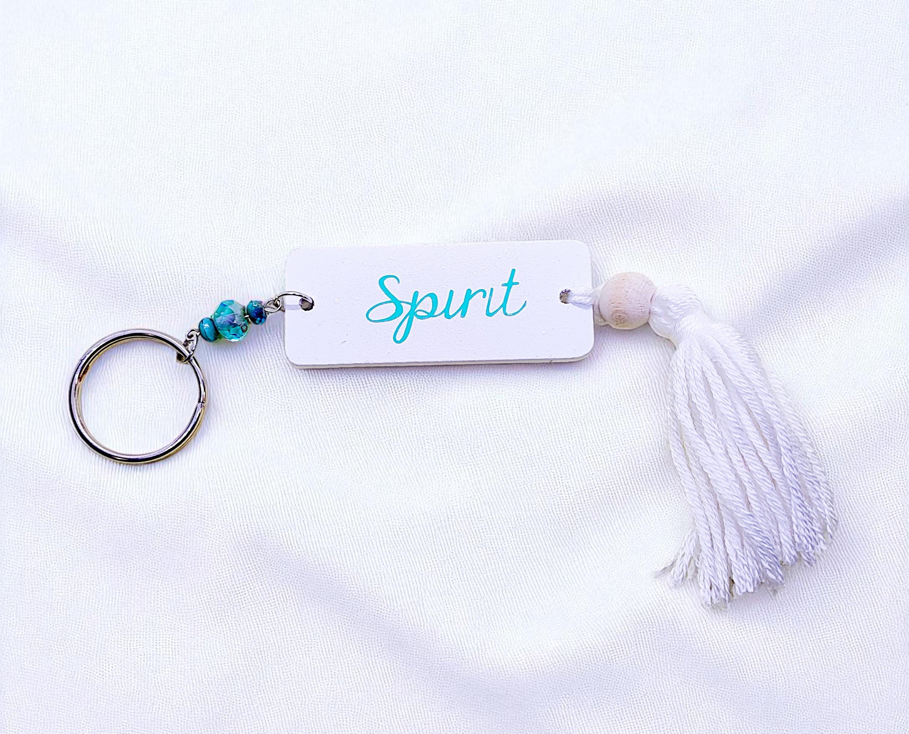 Free Spirit Beaded Tassel Key Ring, Bohemian Handmade Accessories, Boho Keychain, Tassel Keychain, Boho Chic, Beaded Keychain, Birthday Gift - Thumbnail 2
