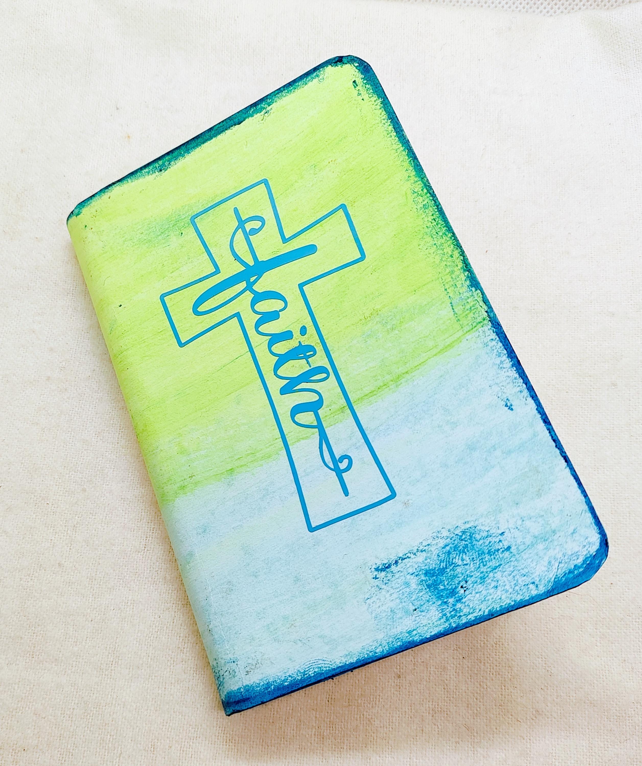 Christian Hand-Covered Pocket Bible, New Testament, Psalms, Proverbs, Religious Gift, Christian Gift, Custom Bible, Baptism Gift, Devotional - Thumbnail 6