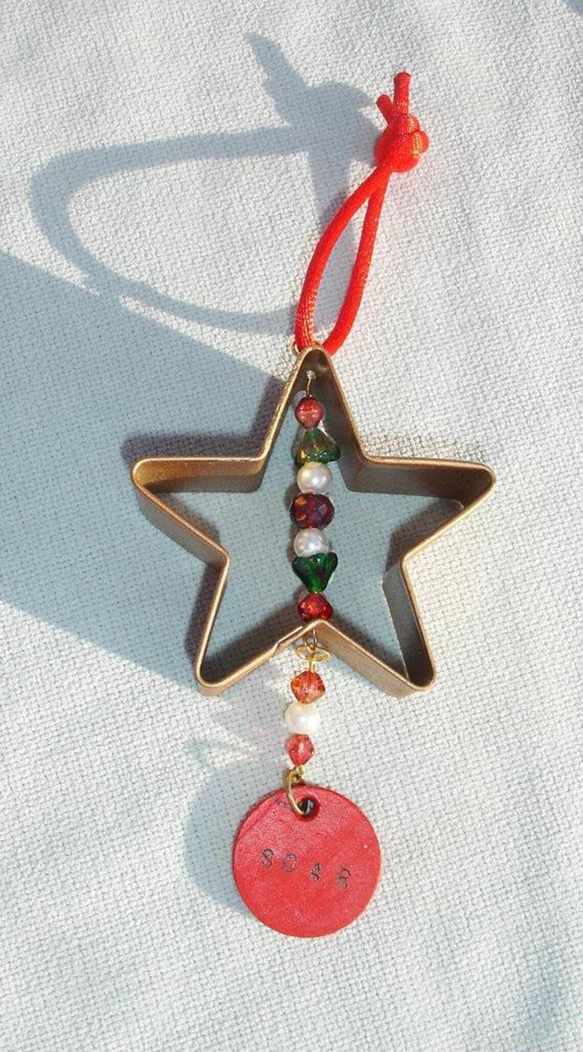 SOAR Star Shaped Cookie Cutter Holiday Ornament, Handmade Christmas Ornament, Xmas Decoration, Holiday Kitchen Decor, Gift for Friends - Thumbnail 6